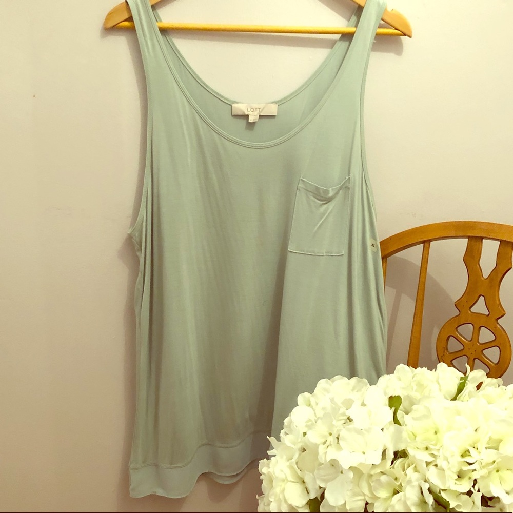 Ann Taylor Loft cotton tank XL
